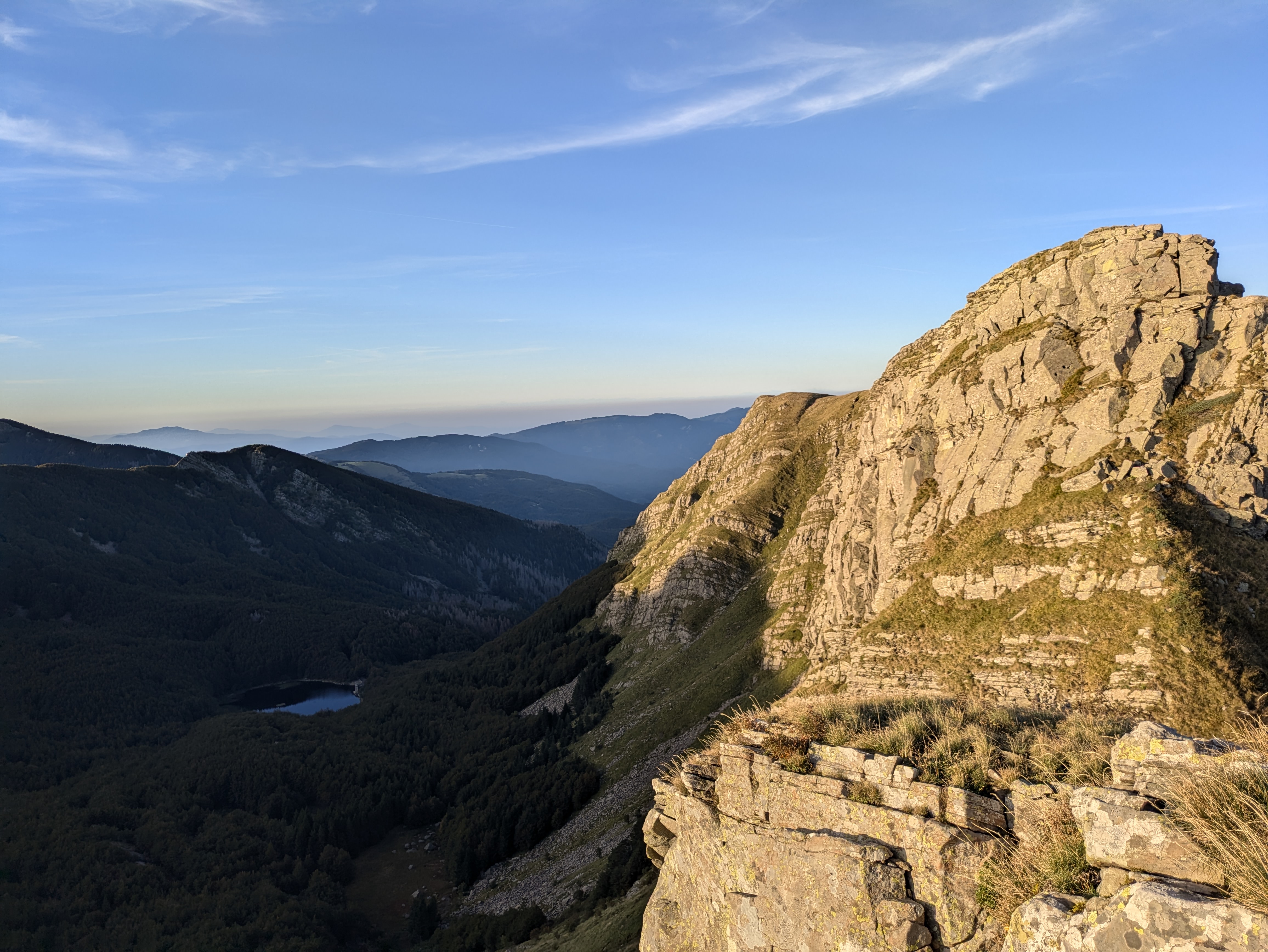 Vista panoramica sui crinali dell'Appennino